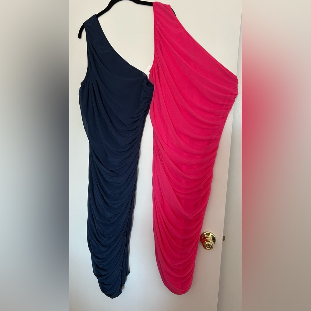 (2) NWT Pretty Garden ruched body con dress